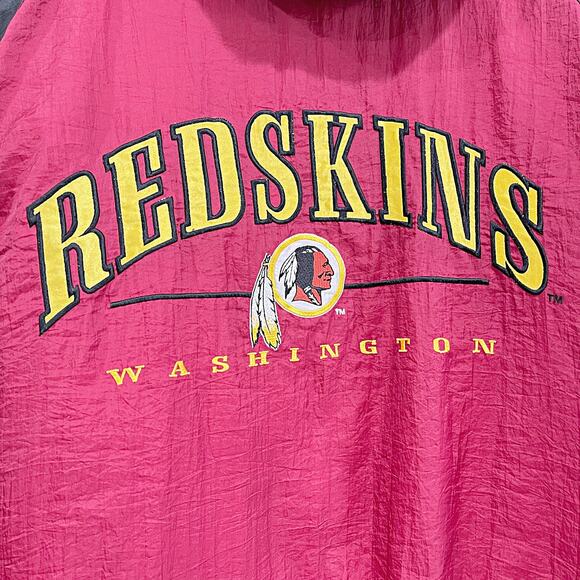 Washington Redskins Vintage Nylon Puffer Jacket Embroidered Logo 7 Mens Large - Picture 8 of 11